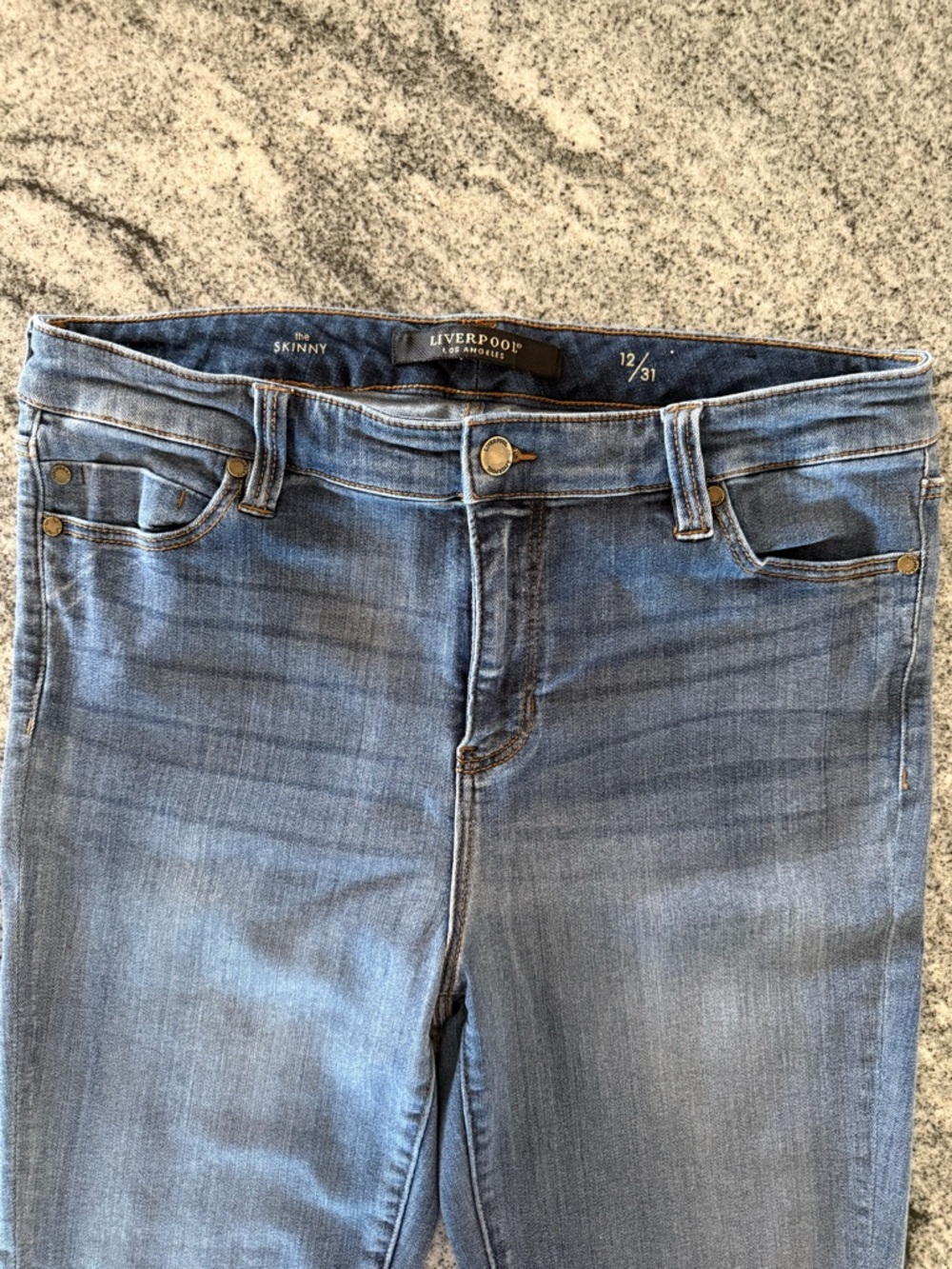 Liverpool Women's Skinny Jeans in Medium Blue Wash